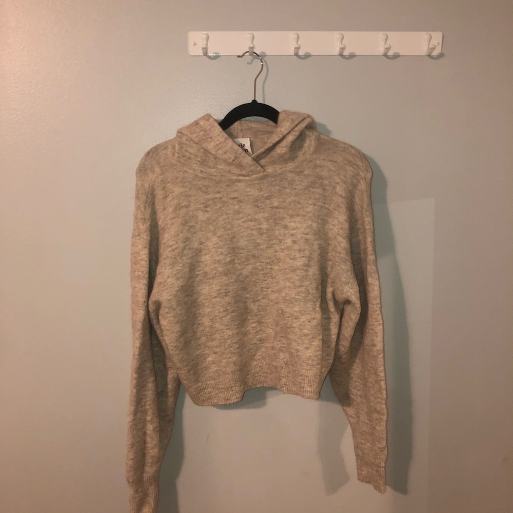 Aritzia Cropped Oversized Sweatshirt